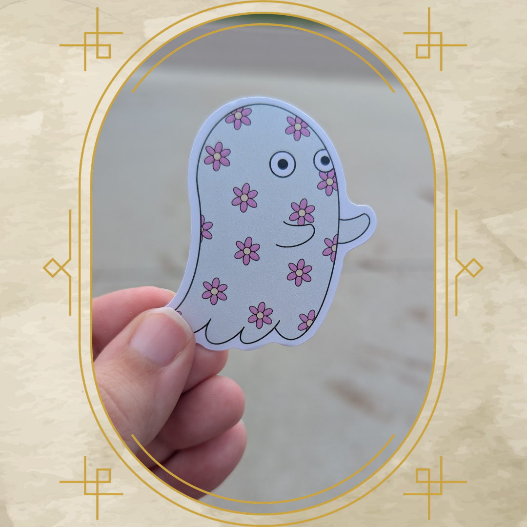 Floral Ghost Classic Magnet