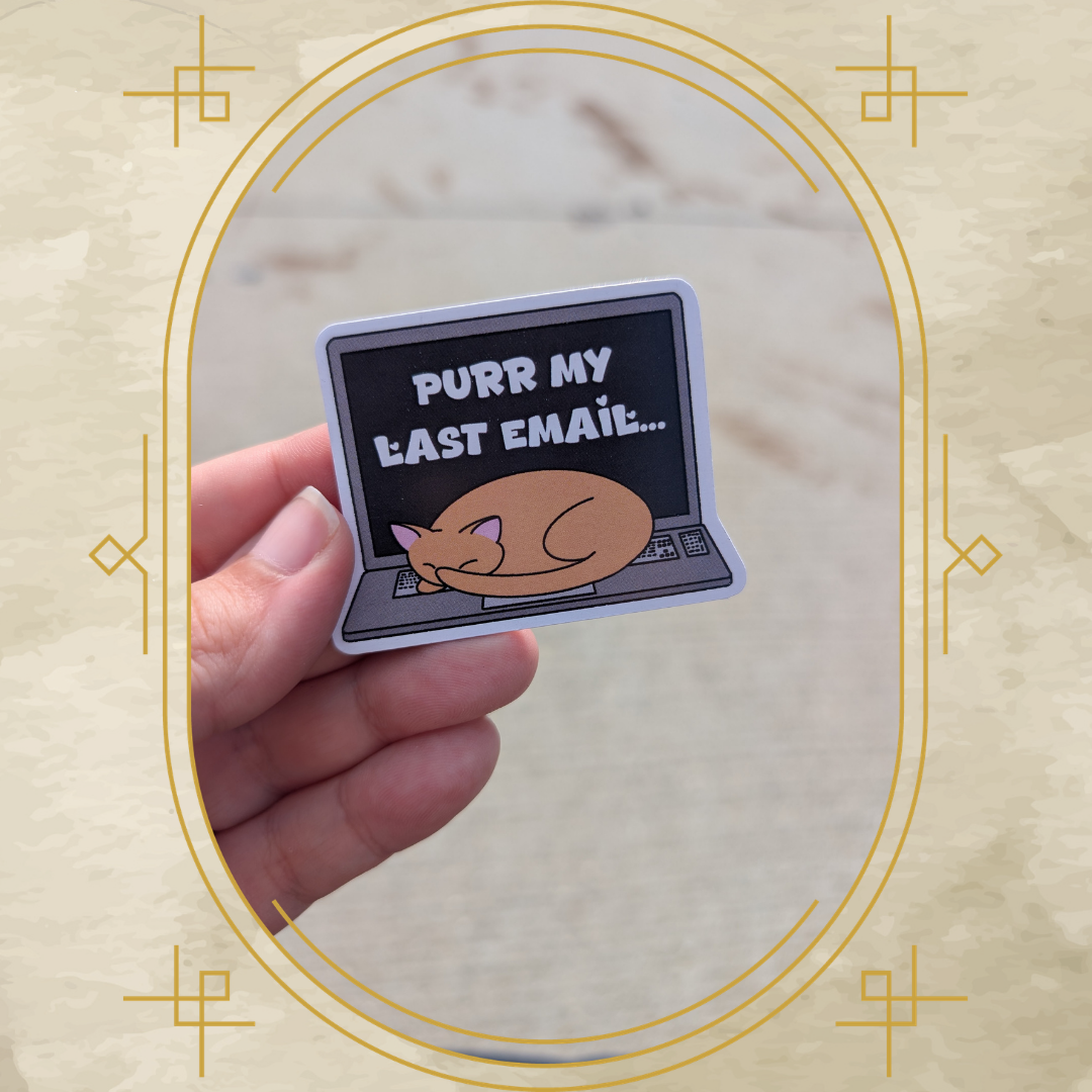 Purr My Last Email Classic Magnet