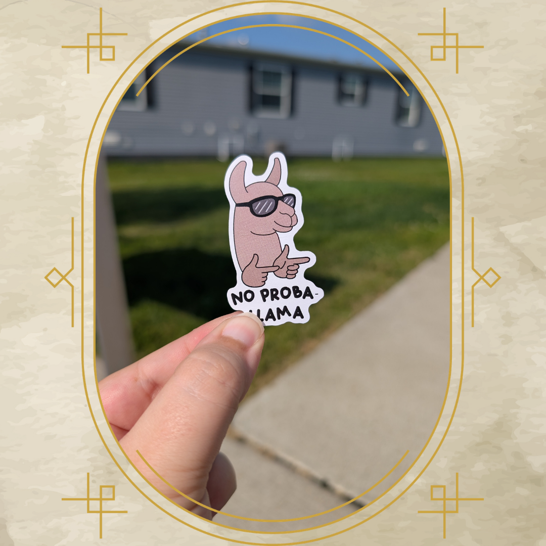 No Proba-Llama Classic Magnet
