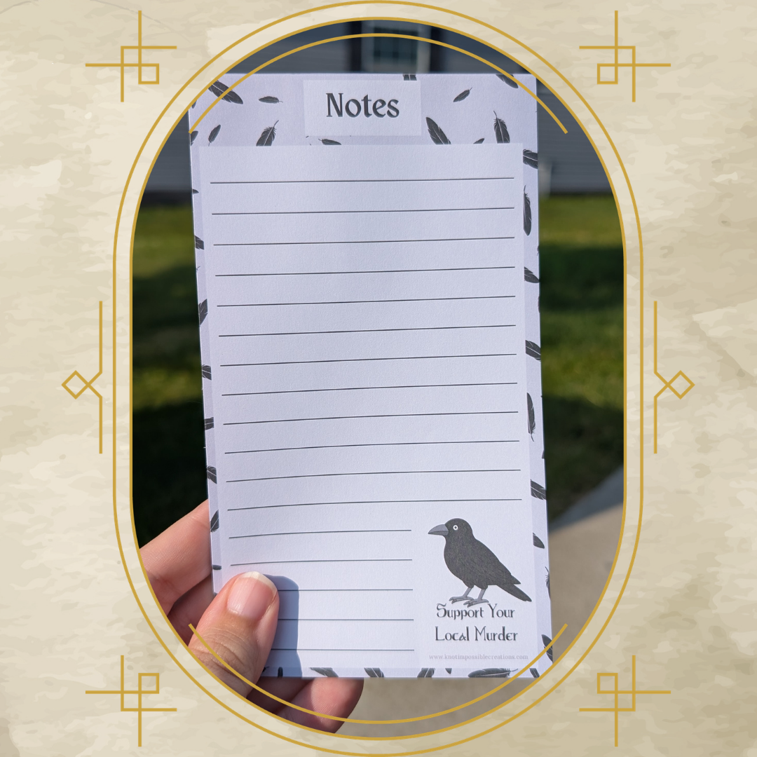 Support Your Local Murder Memo Pad