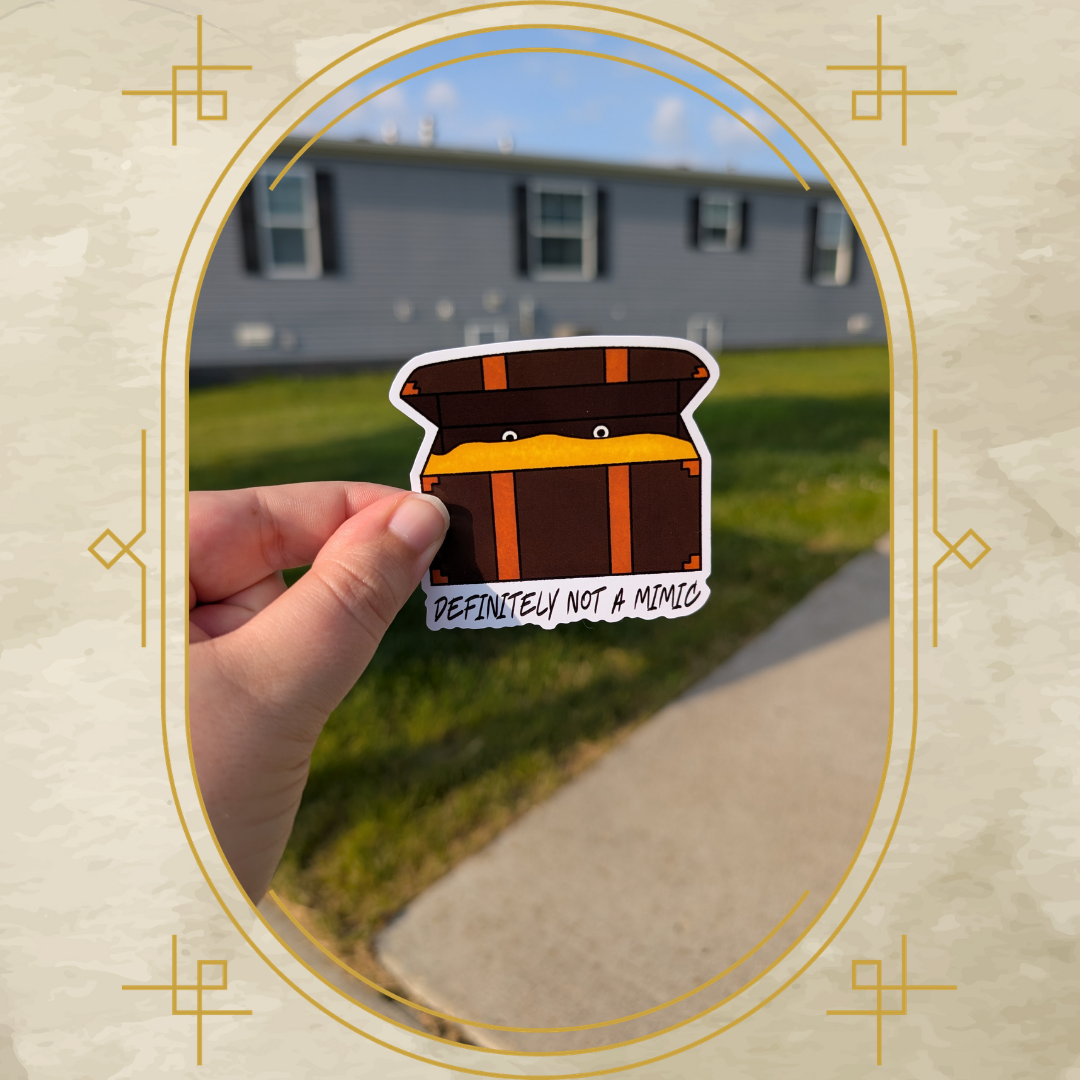 Definitely Not a Mimic Vinyl Sticker