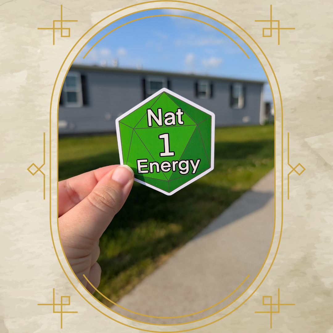 Nat 1 Energy Vinyl Sticker