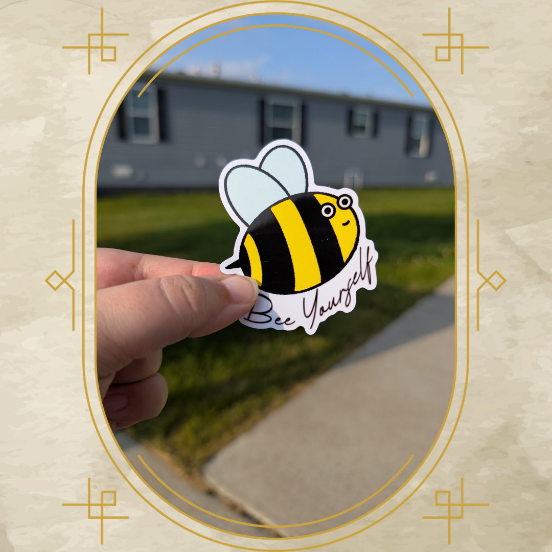 Bee Yourself Vinyl Sticker