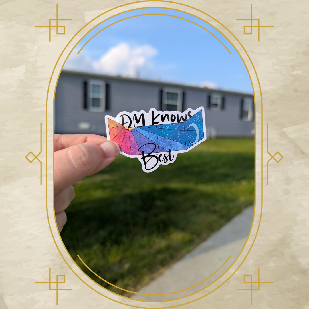 DM Knows Best Vinyl Sticker
