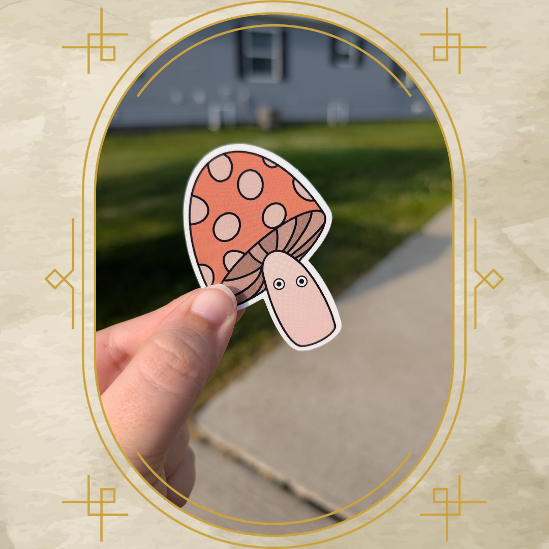 Doofy Mushroom Vinyl Sticker
