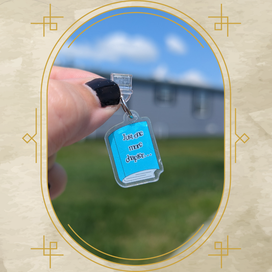 Just One More Chapter Acrylic Dust Plug