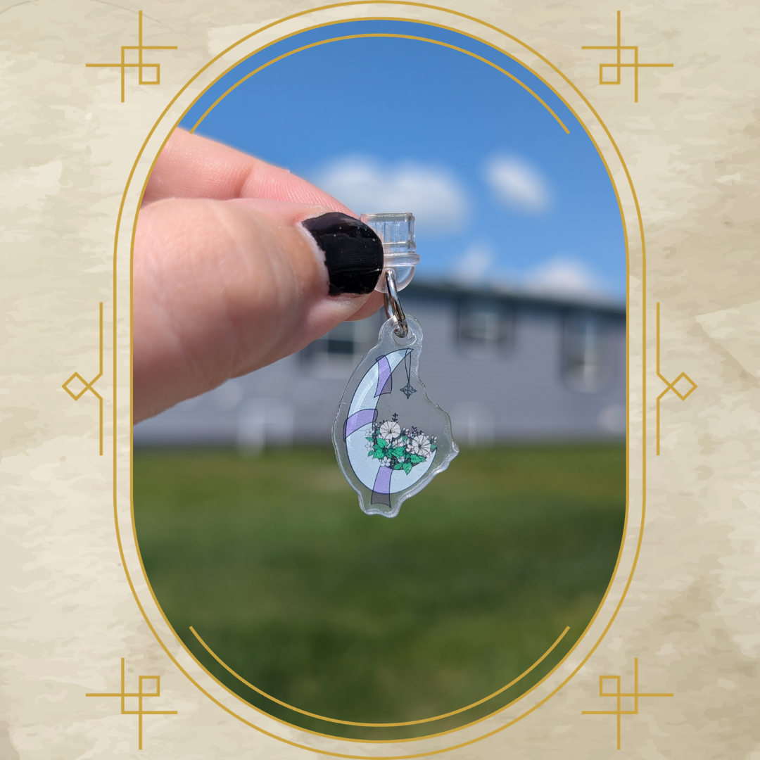 Moonflower Acrylic Dust Plug