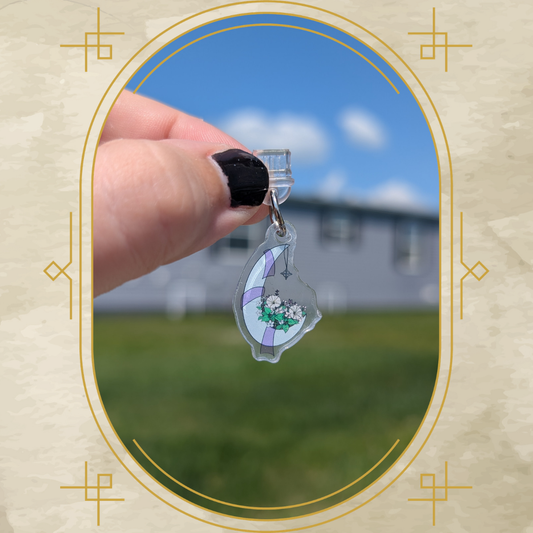 Moonflower Acrylic Dust Plug