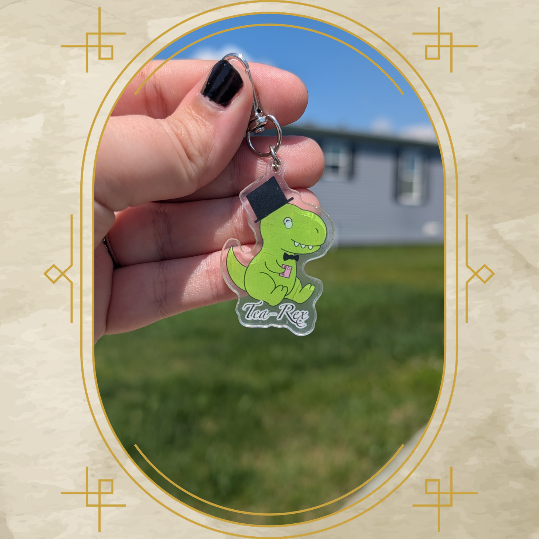 Tea-Rex Acrylic Keychain