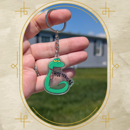 Hiss-terical Acrylic Keychain
