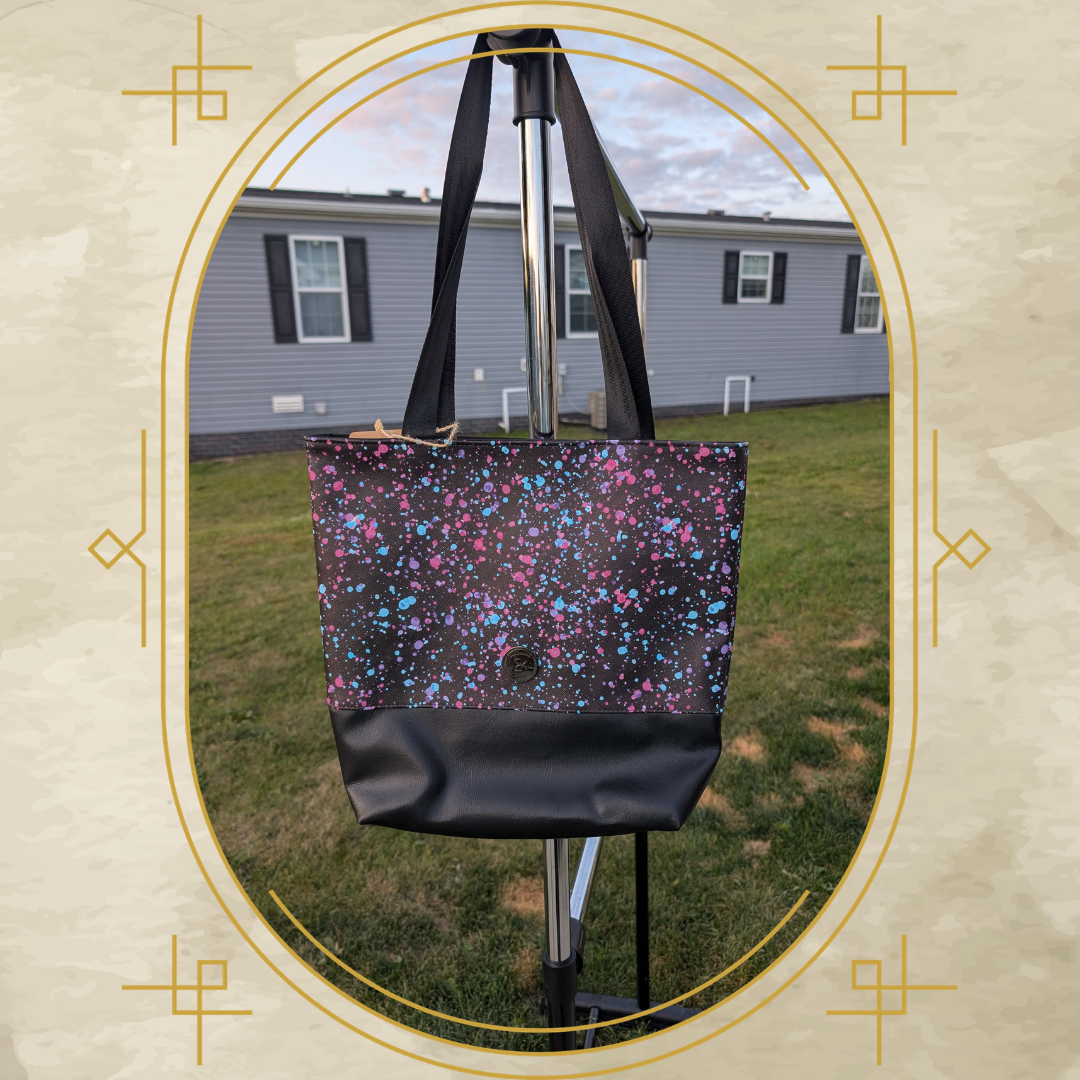 Paint Splatter KISS Tote
