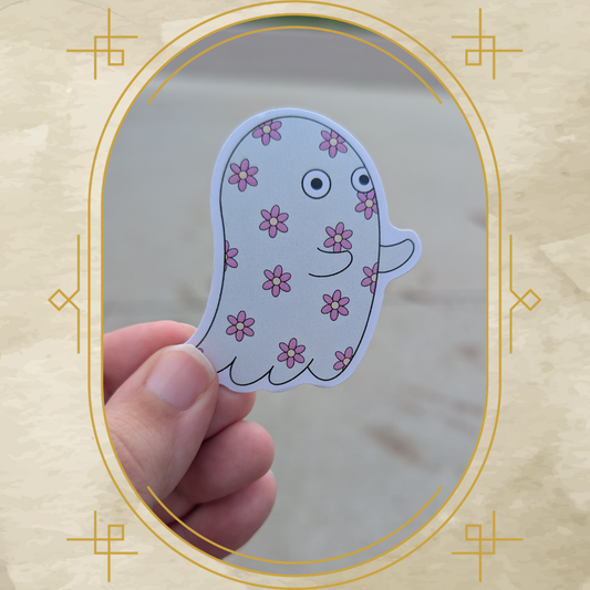 Floral Ghost Classic Magnet