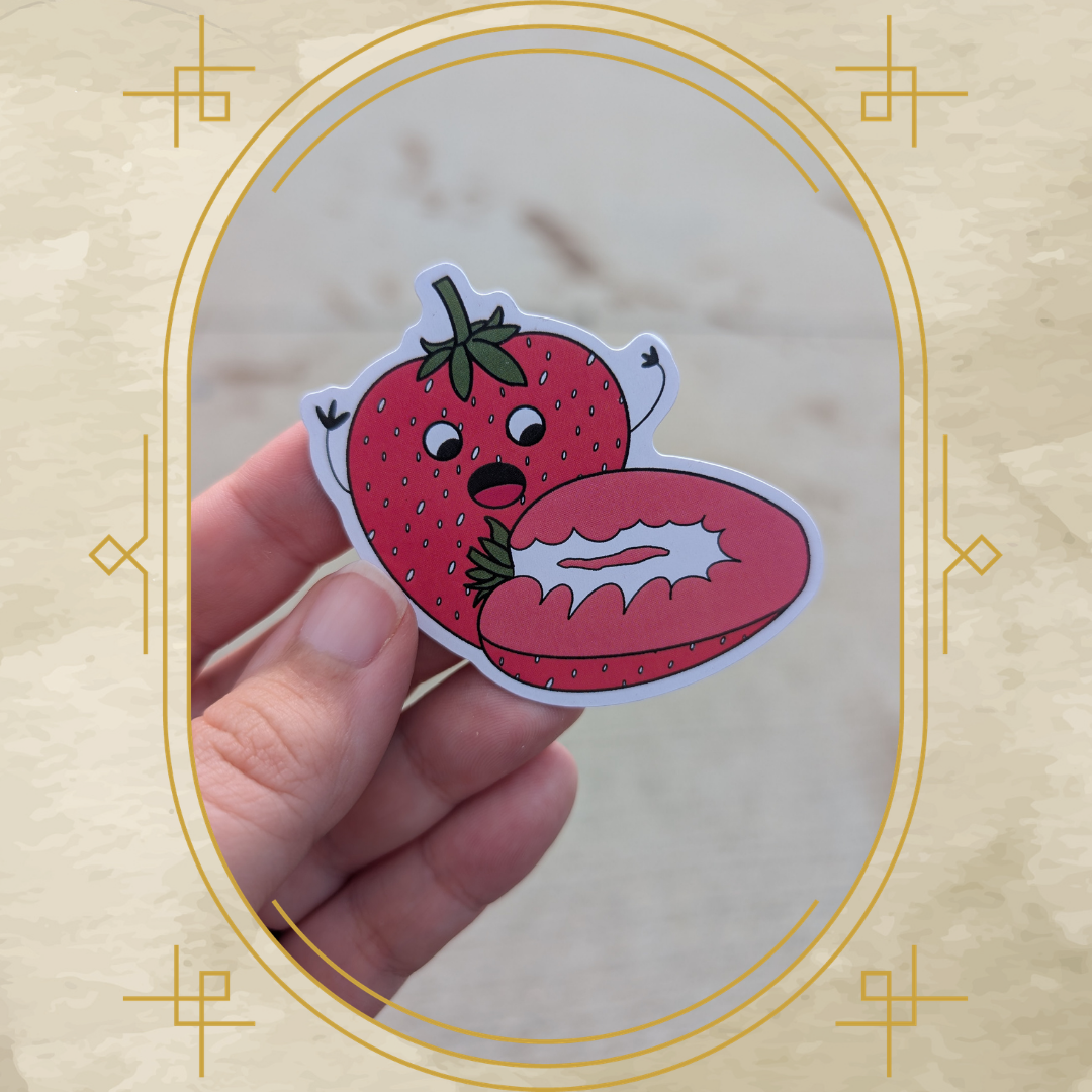 Strawberry Disaster Classic Magnet