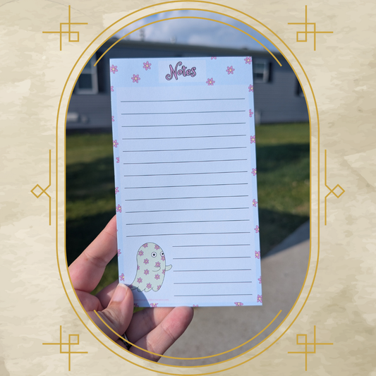 Floral Ghost Memo Pad