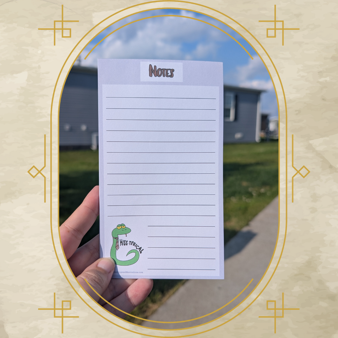 Hiss-terical Memo Pad