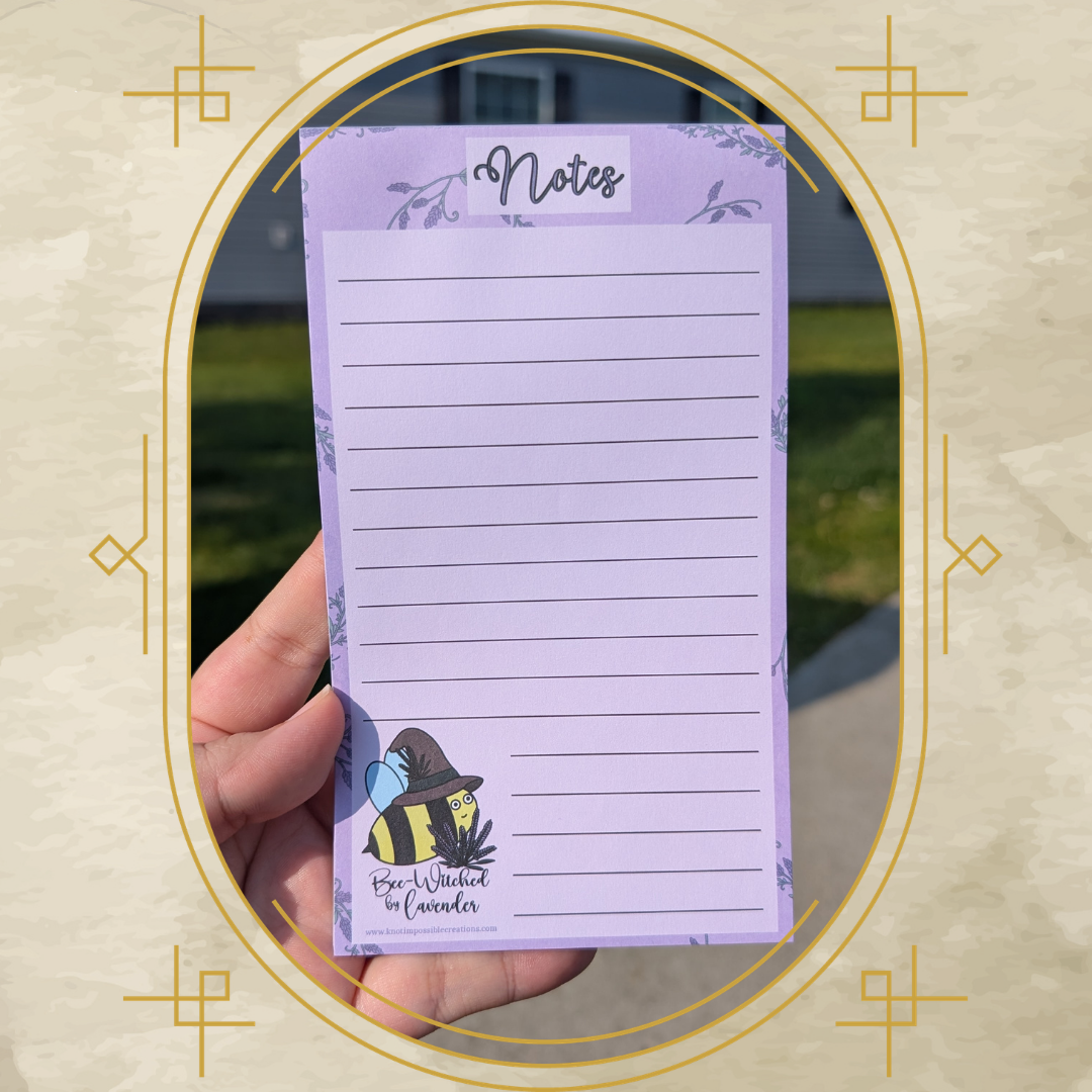 Bee-Witched by Lavender Memo Pad