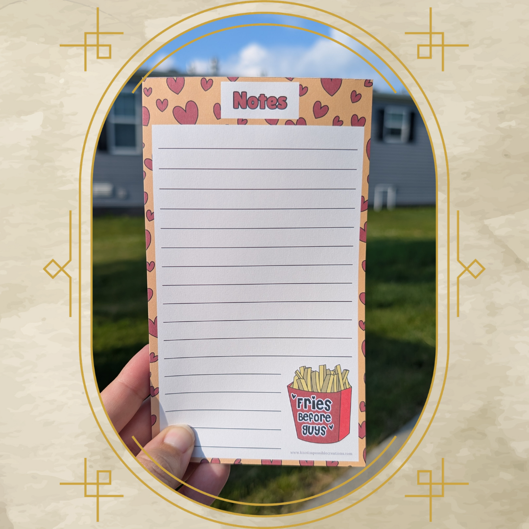 Fries Before Guys Memo Pad