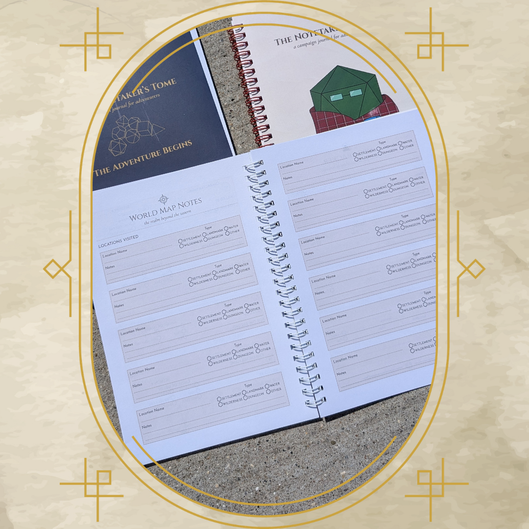 The Notetaker's Tome: A Campaign Journal for Adventurers