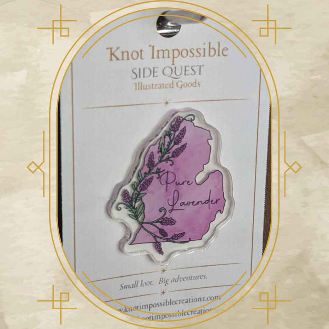 Pure Lavender Acrylic Pin