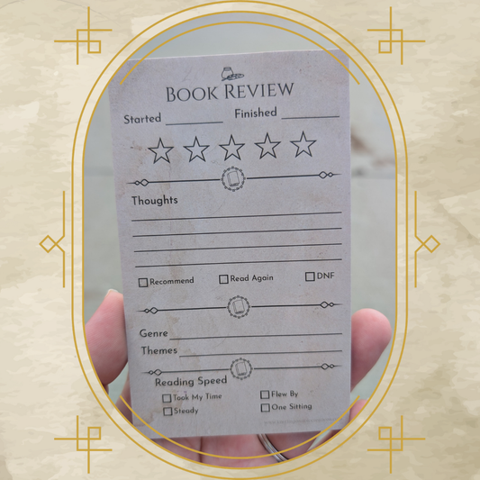 Classic Book Review Sticky Note Pad
