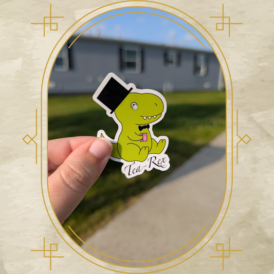 Tea-Rex Vinyl Sticker
