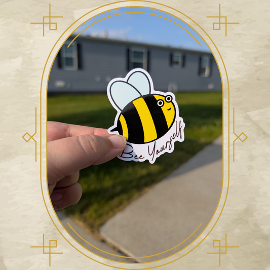 Bee Yourself Vinyl Sticker