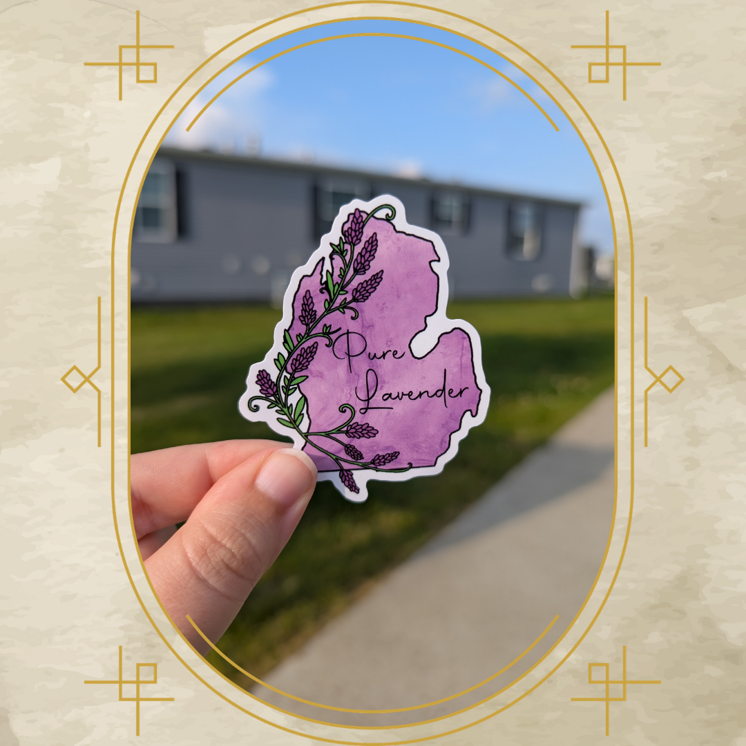 Pure Lavender Vinyl Sticker