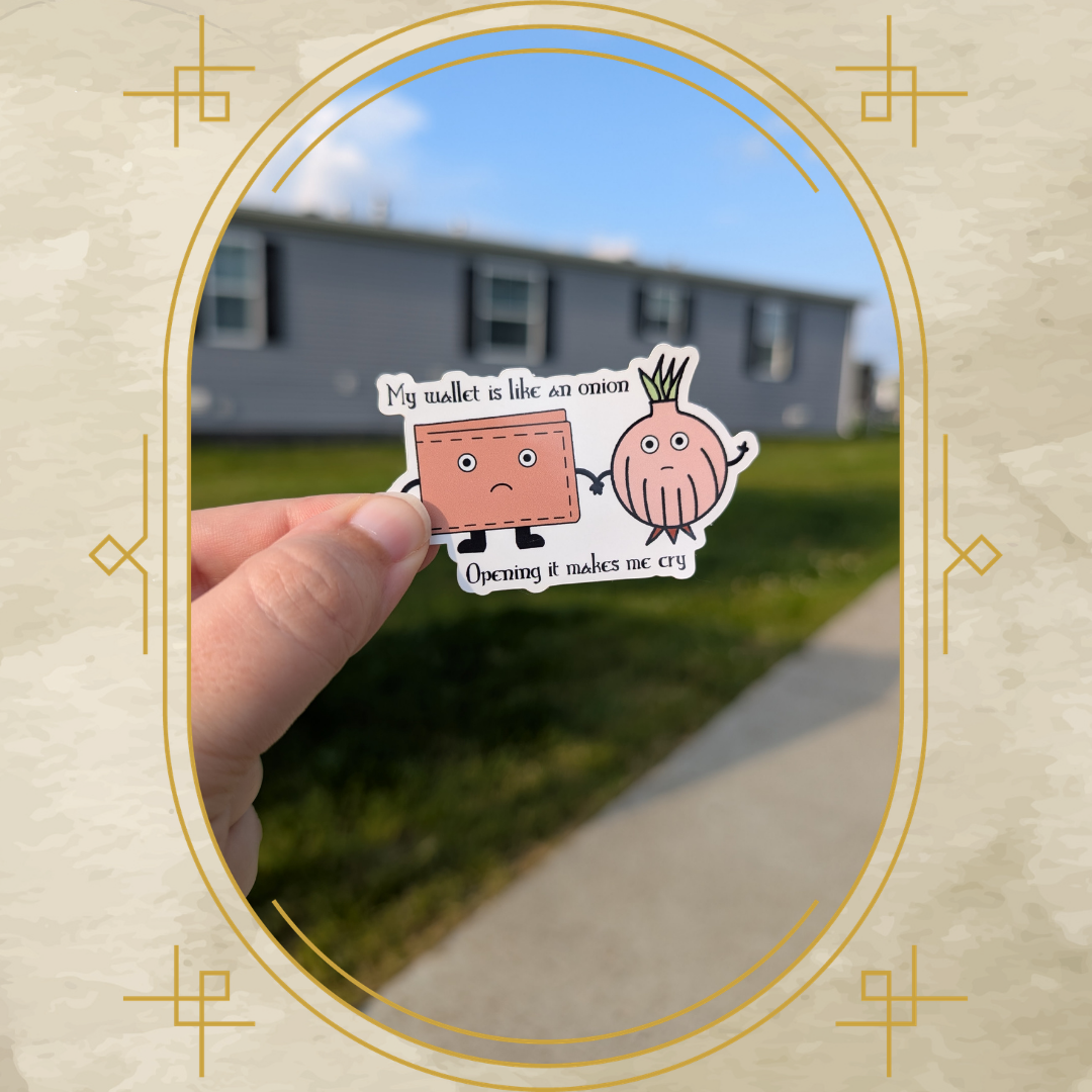 Onion Wallet Vinyl Sticker