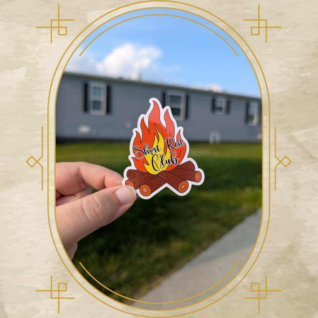 Short Rest Club Vinyl Sticker