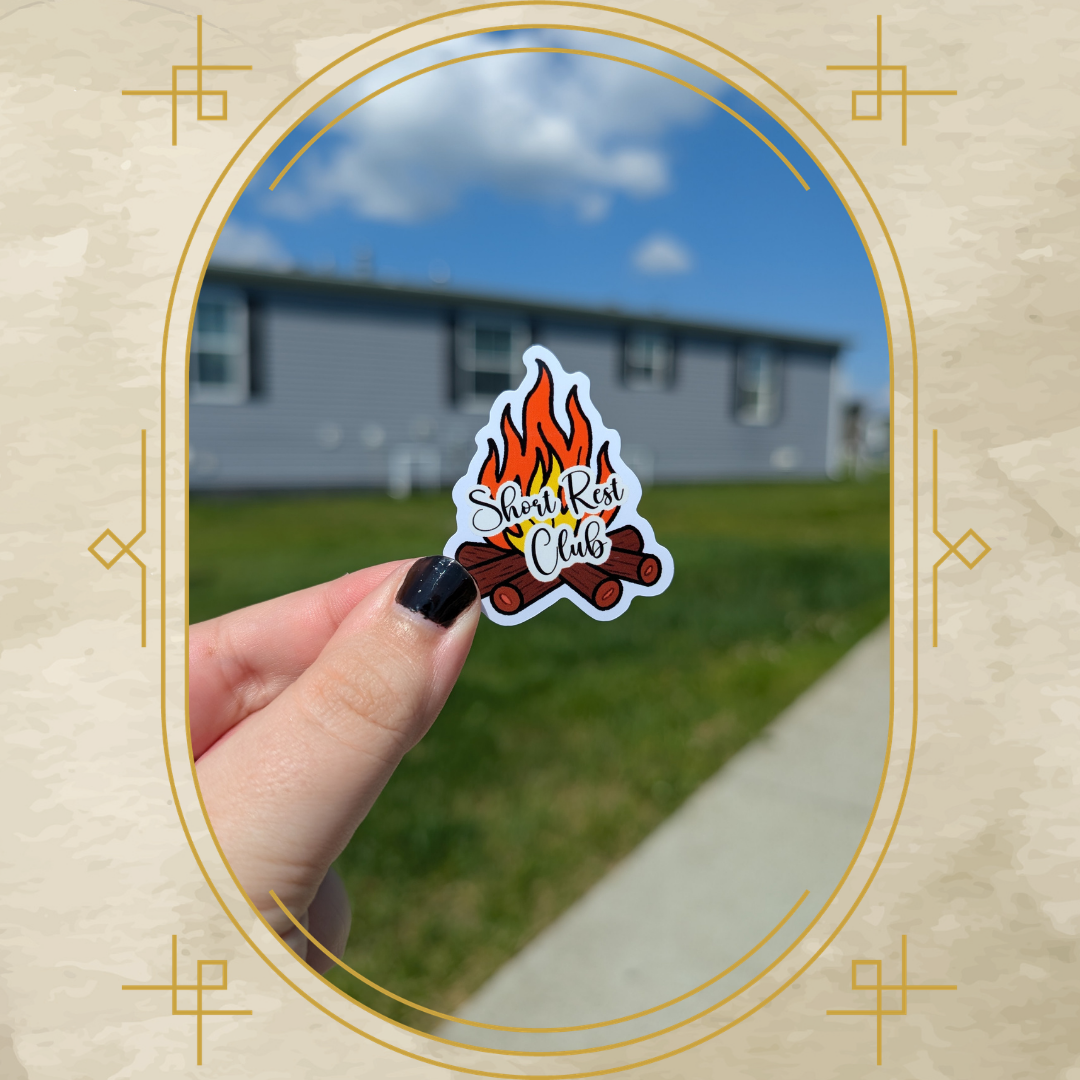 Short Rest Club Vinyl Sticker