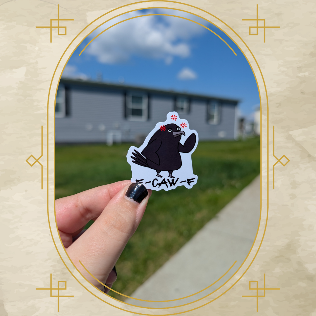 F-Caw-F Vinyl Sticker