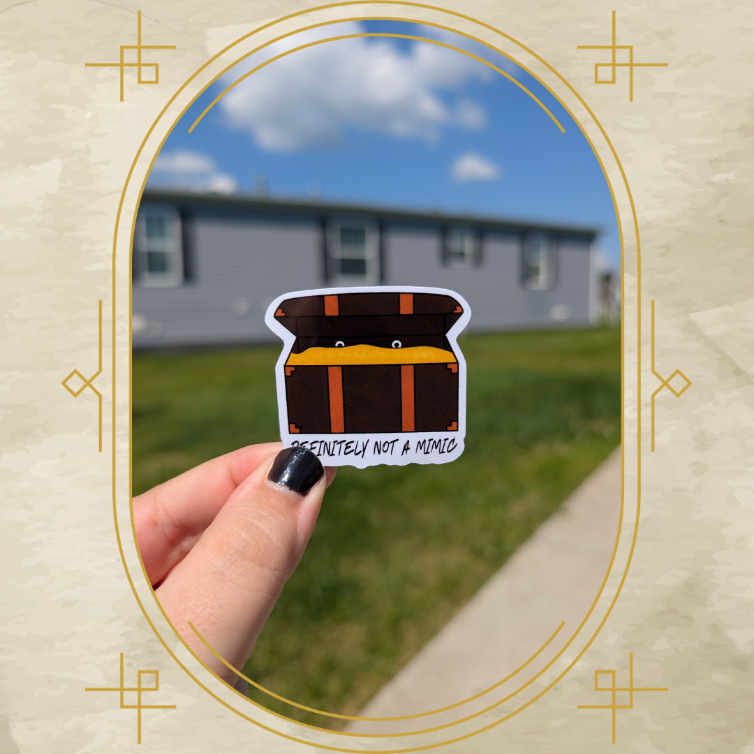 Definitely Not a Mimic Vinyl Sticker