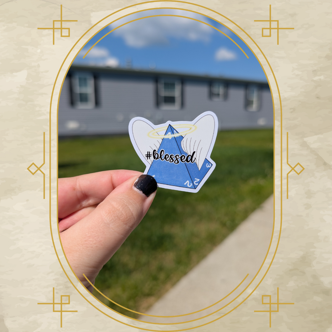 #blessed Vinyl Sticker