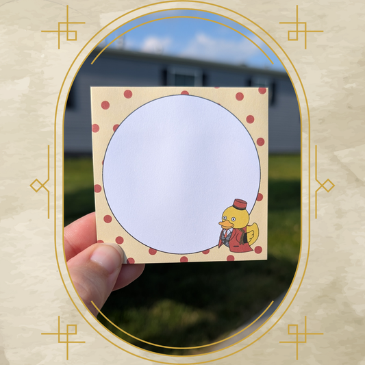 Bellhop Duck Sticky Note Pad