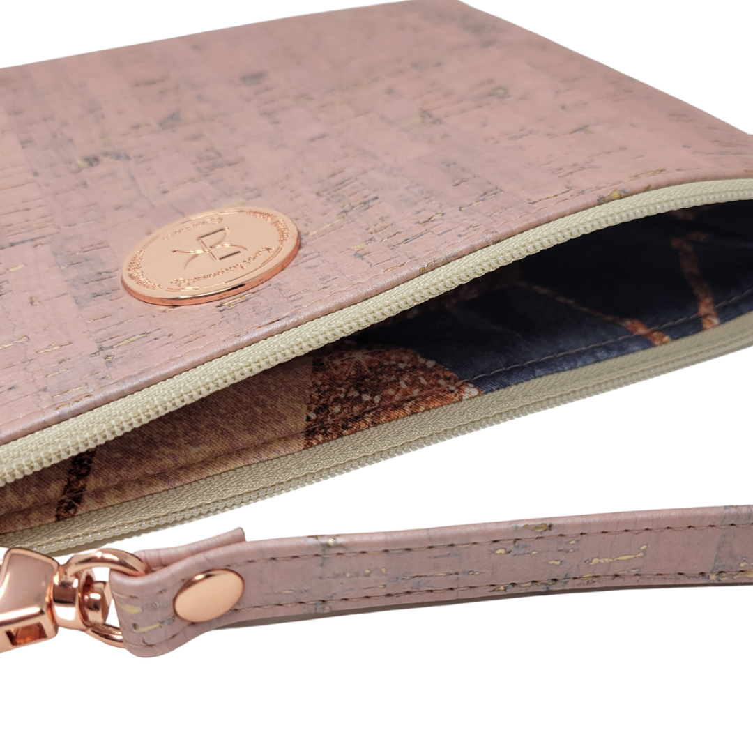 Rose Gold Cork Nova Wristlet