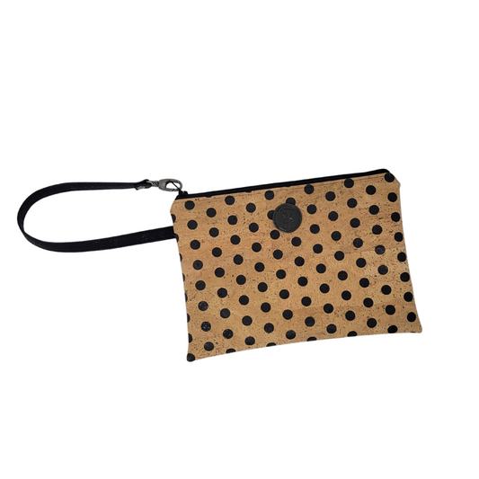 Dots Cork Nova Wristlet