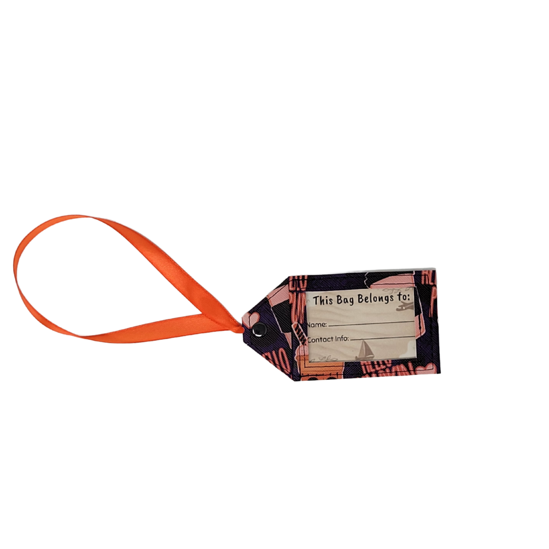 Luggage tag knot clearance