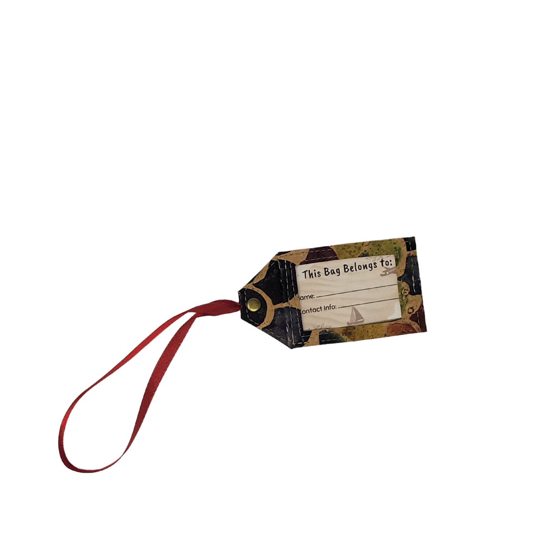 Luggage tag knot on sale